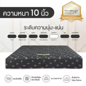 ที่นอนสปริงเสริมยางพาราแท้ 100% รุ่น BLISSIA