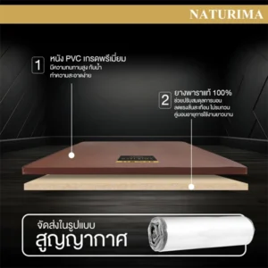 ท็อปเปอร์ยางพาราแท้ 100% รุ่น Naturima PVC