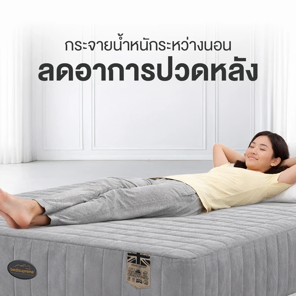 ที่นอนยางพาราแท้ 100% แบบฉีดขึ้นรูป 7 zone รุ่น MAXTEX