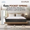 ที่นอน Pocket spring 7 zone พ็อคเก็ตสปริง เสริมด้วย Comfort Cloud Foam หนา 10 นิ้ว รุ่น Ecoflex