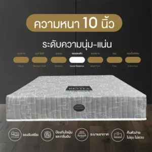 ที่นอนสปริงเสริมยางพาราแท้ รุ่น REVITA