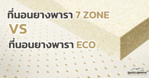 ที่นอนยางพารา 7 ZONE vs ที่นอนยางพารา ECO