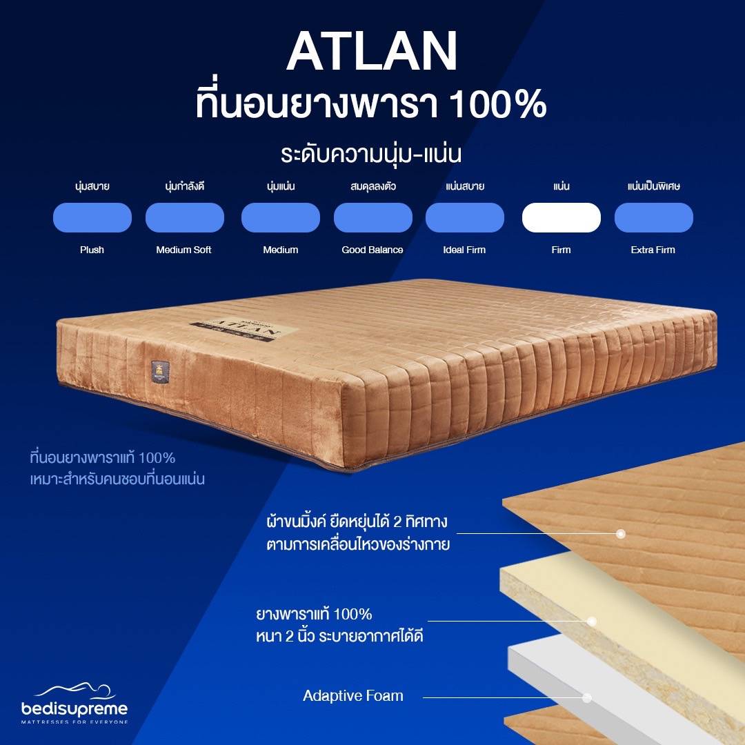 ATLAN ที่นอนยางพารา