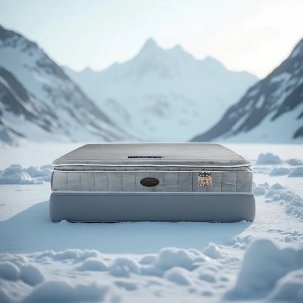 ที่นอนยางพาราเสริม TOP COOLING MEMORY FOAM หนา 11 นิ้ว หุ้มผ้า Cotton Velour กันไรฝุ่น ขนาด 3.5 ฟุต / 5 ฟุต / 6 ฟุต รุ่น ICEMAX GEN2